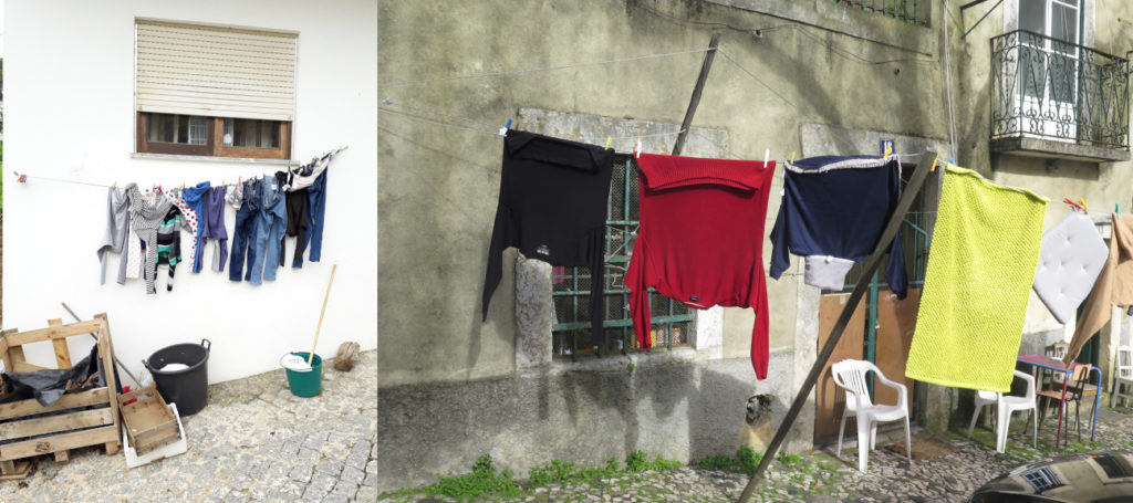 Fenêtres et Linge, rue, Portugal